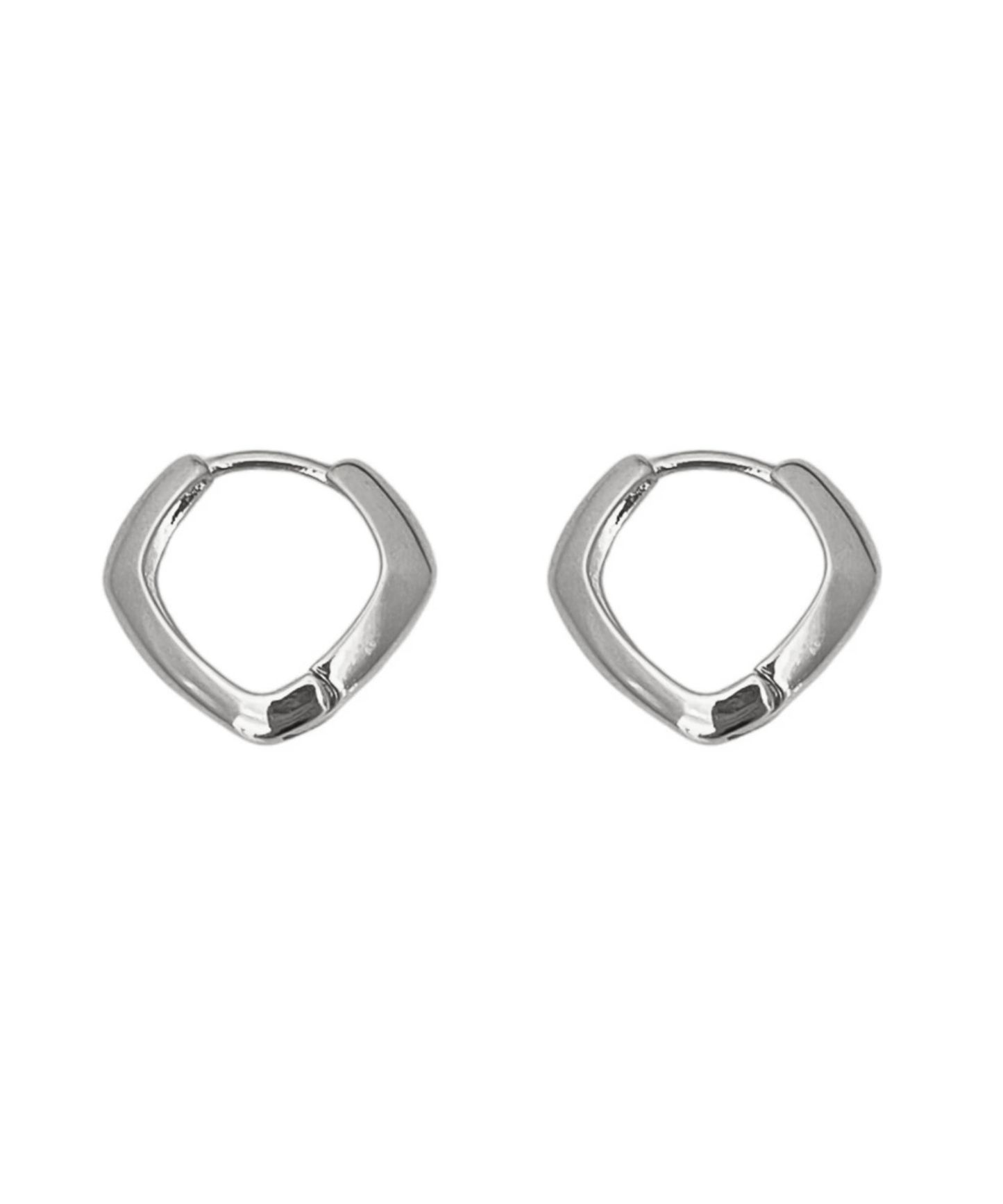 スクエア フープピアス