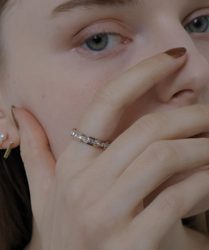 one line stone ring