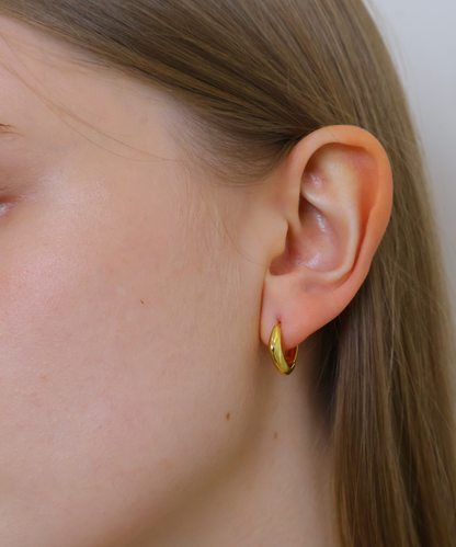 スクエア フープピアス