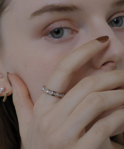 one line stone ring