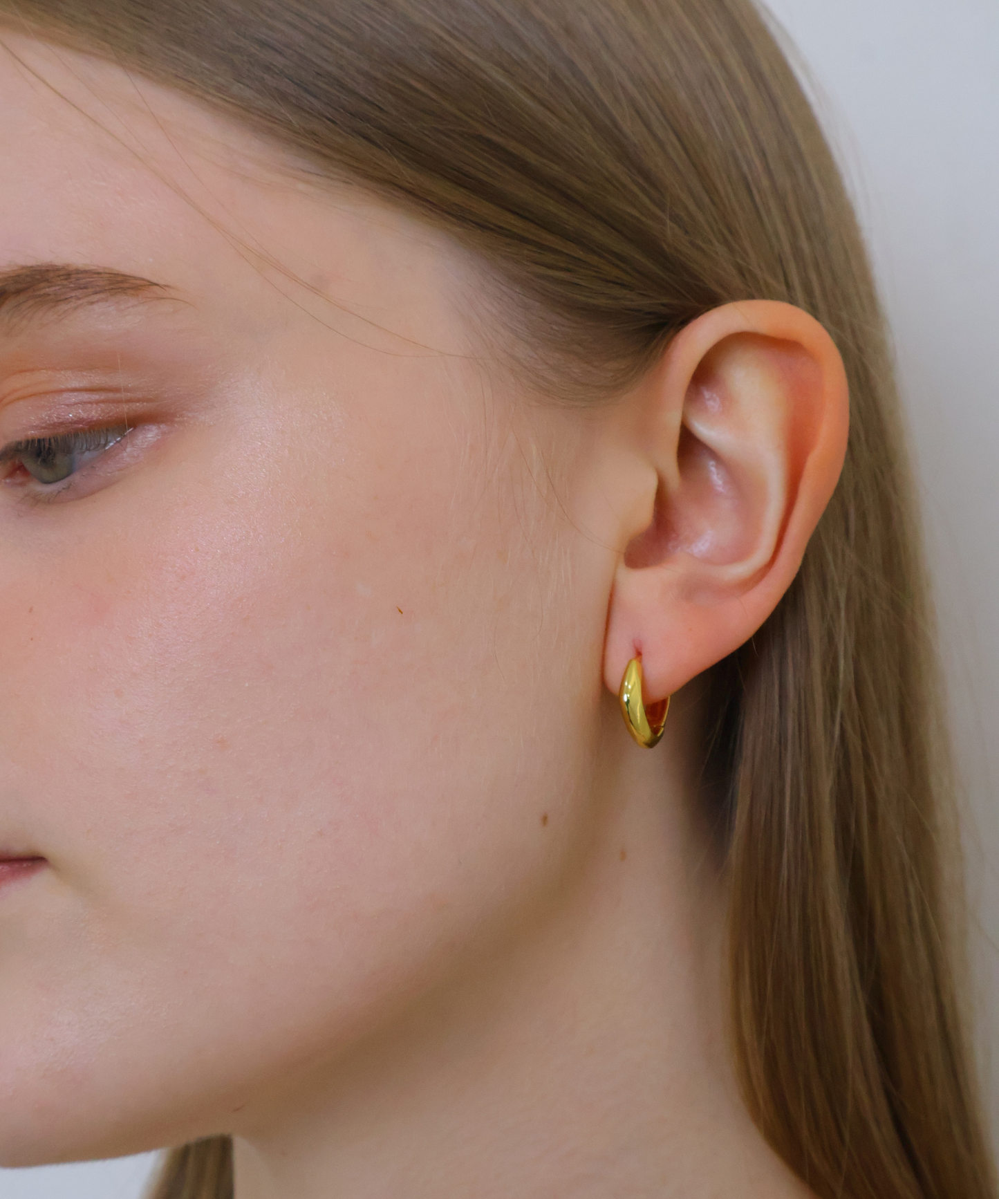 スクエア フープピアス