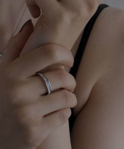 one line stone ring