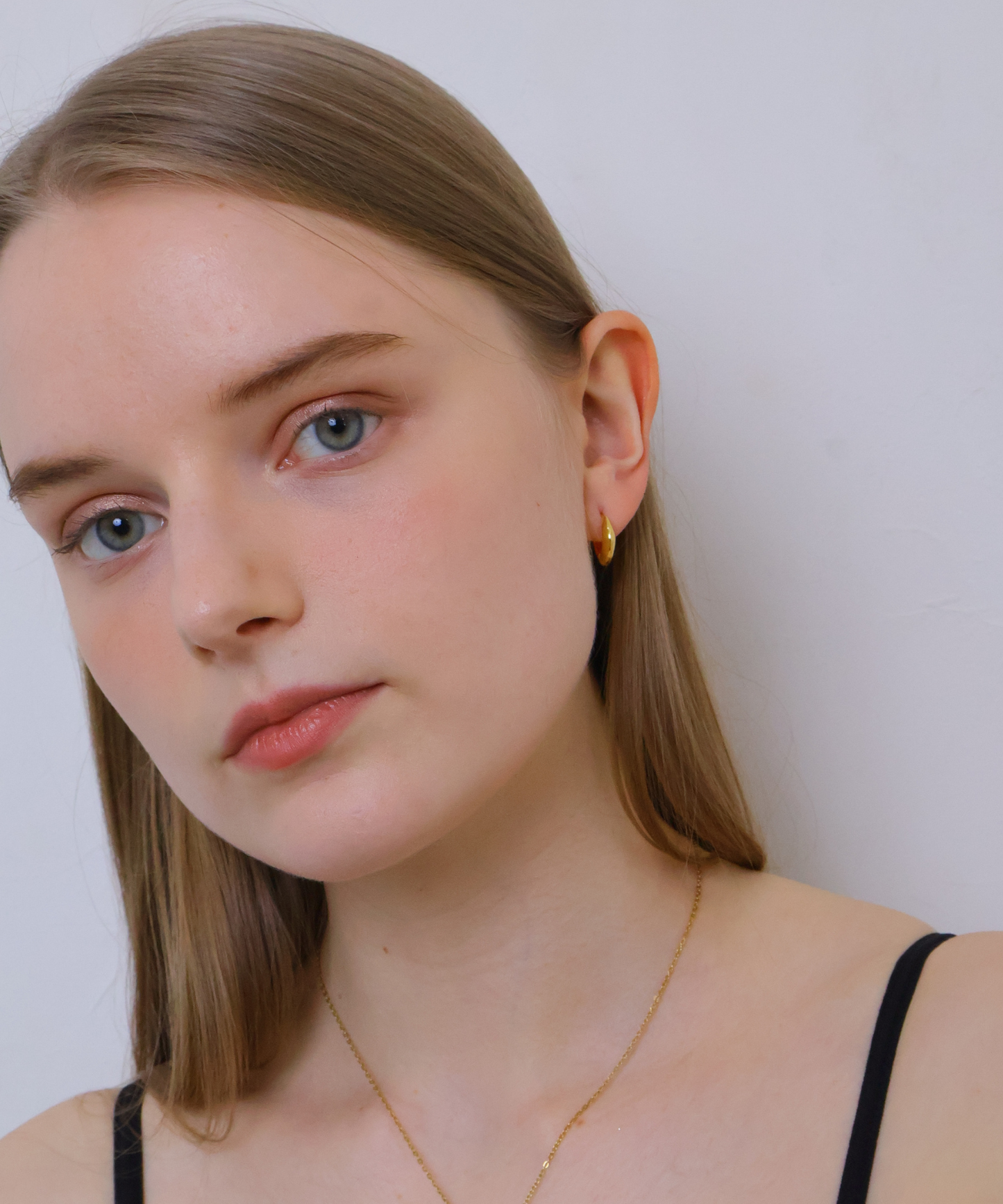 スクエア フープピアス