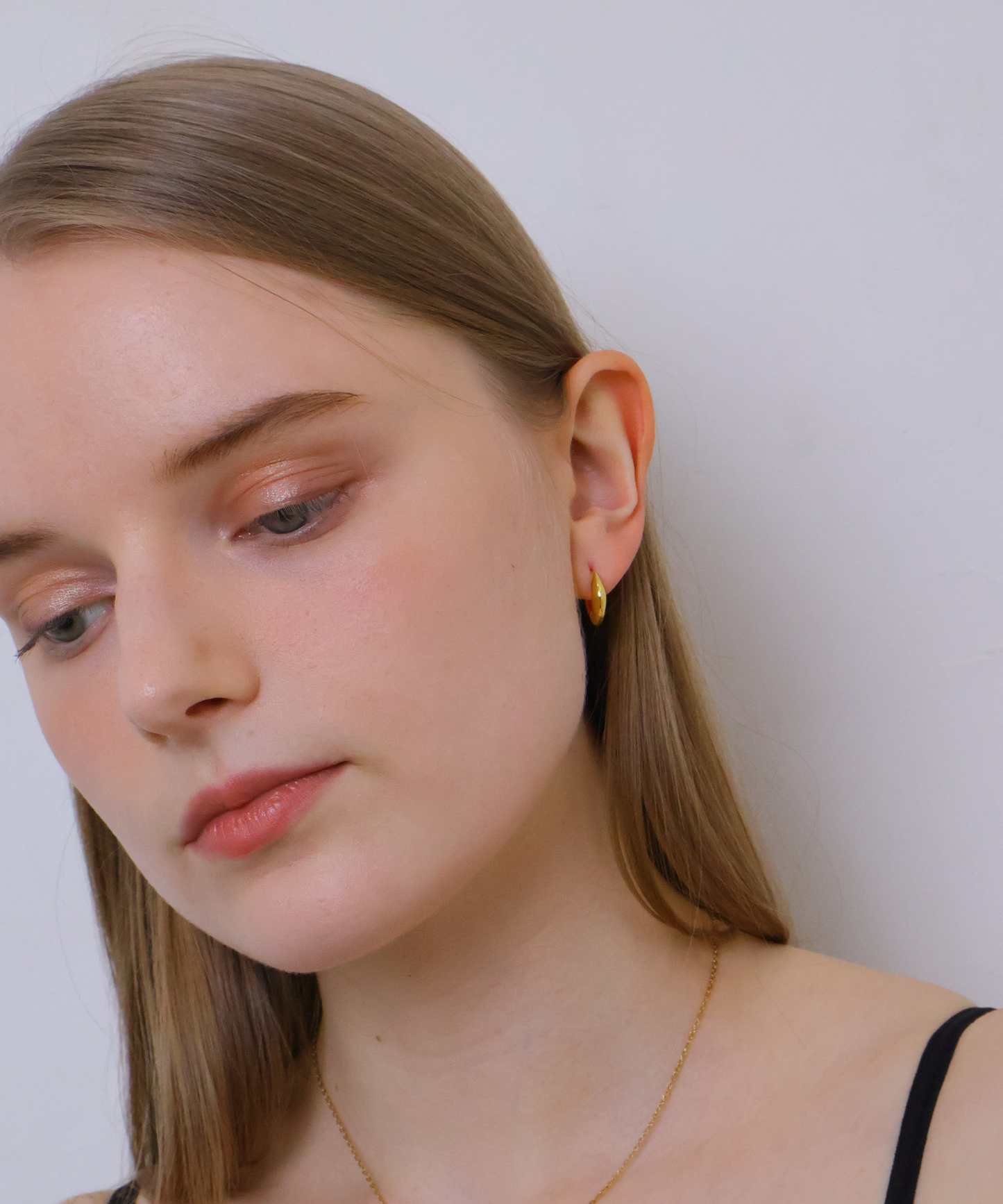 スクエア フープピアス