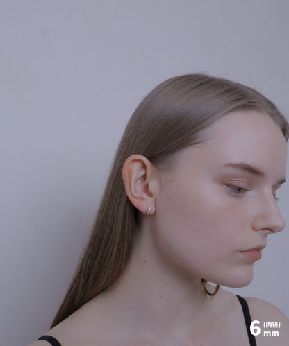 stone line hoop pierce