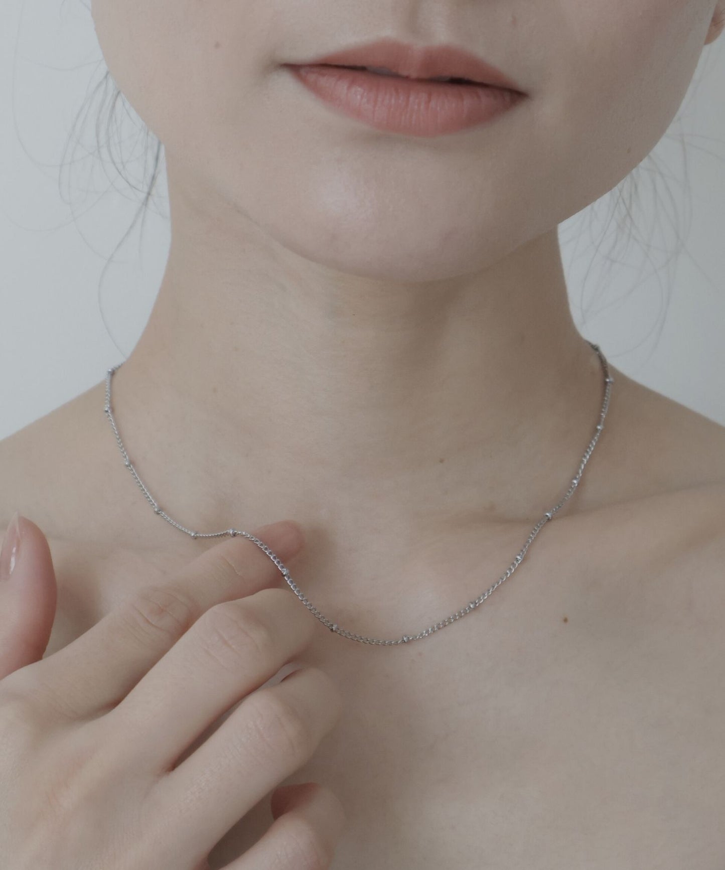 path ball chain necklace