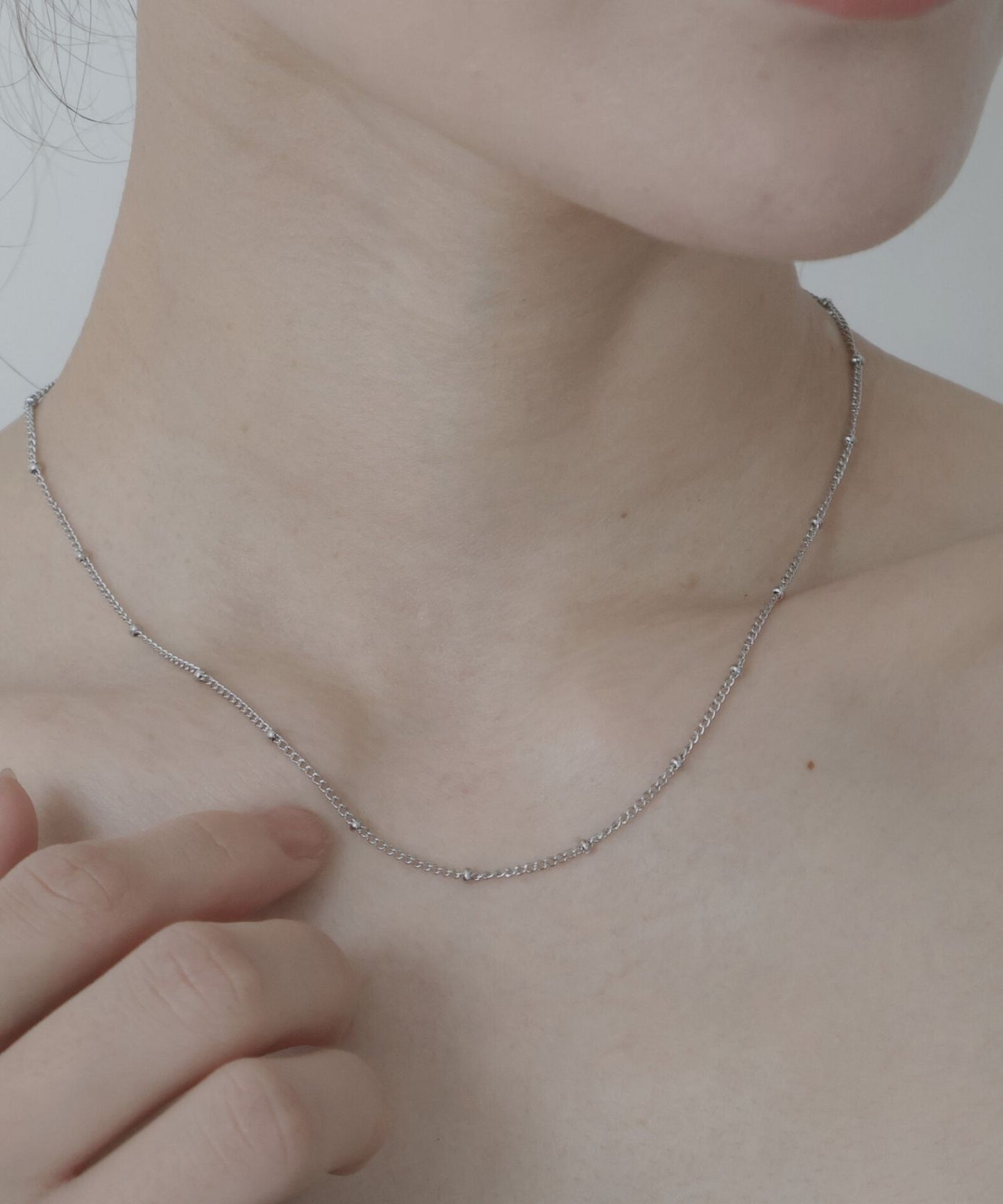 path ball chain necklace
