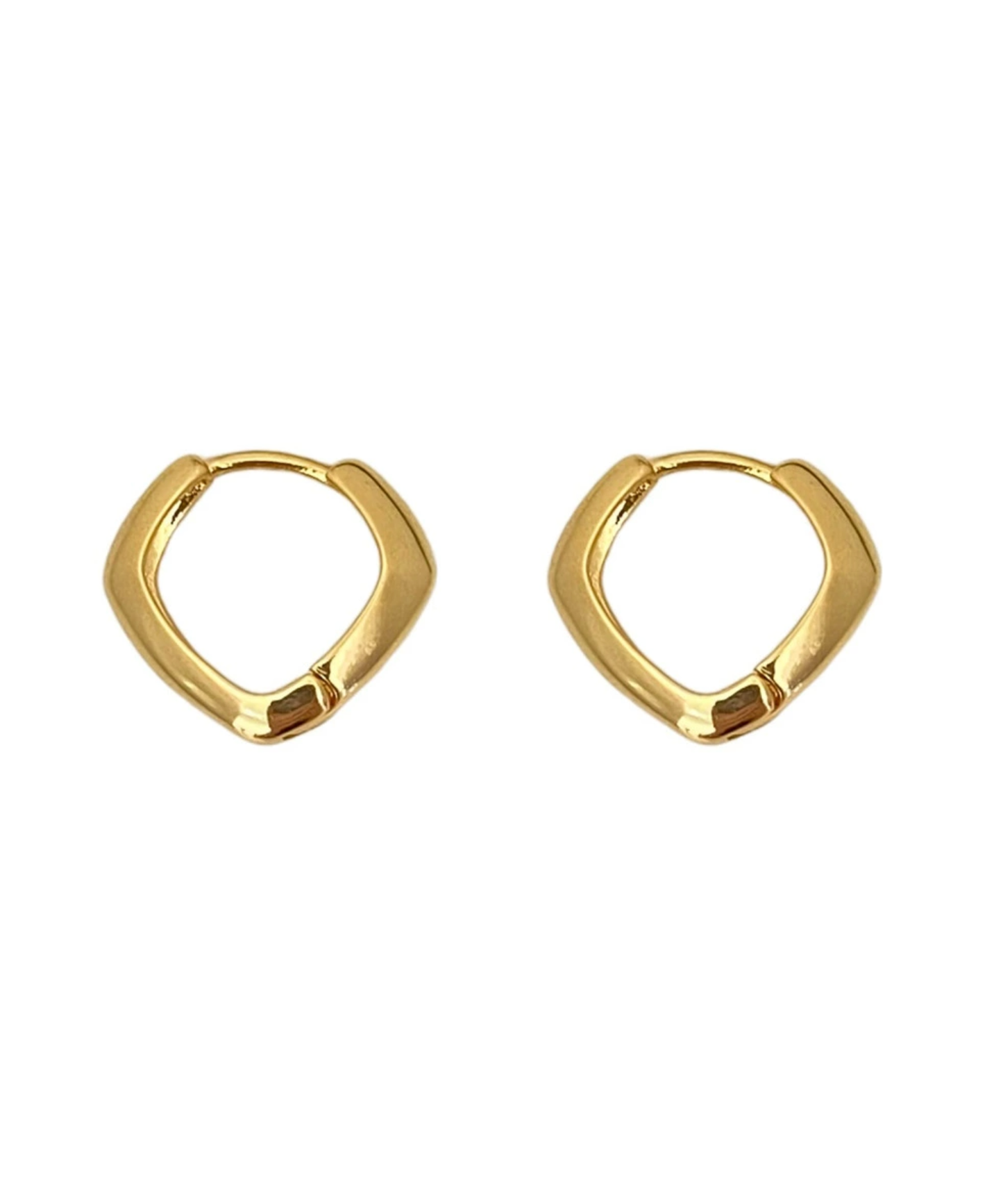 スクエア フープピアス