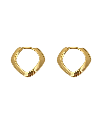 スクエア フープピアス