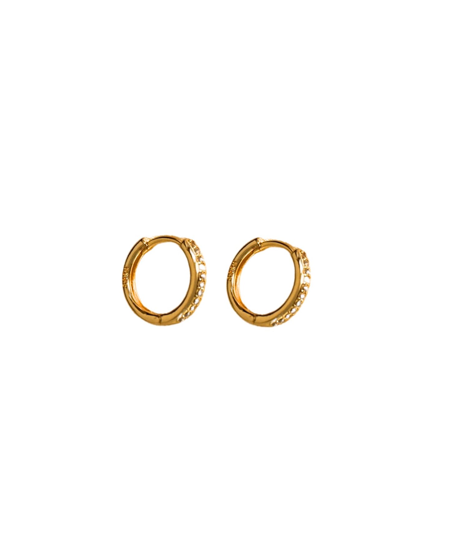 stone line hoop pierce