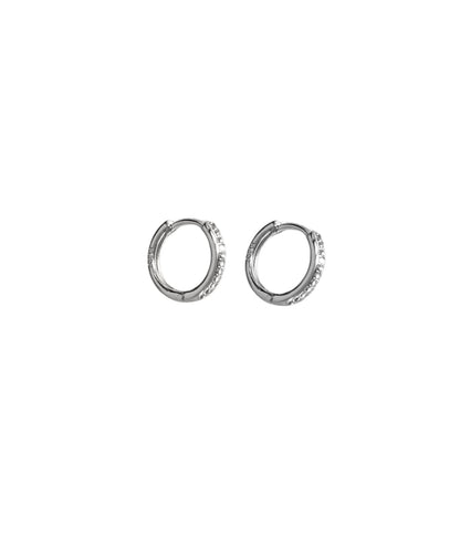 stone line hoop pierce