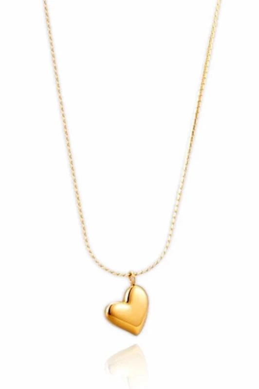 heart crocher necklace