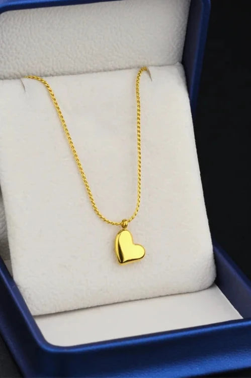 heart crocher necklace