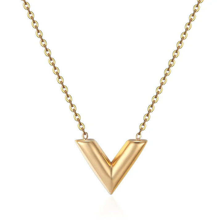 V necklace